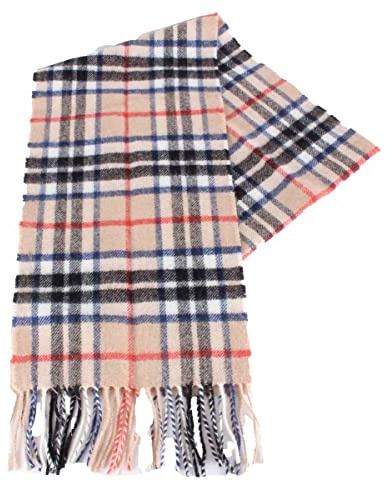 Thomson (Camel) Langer Schal mit Schottenkaro-Muster – Premium-Qualität, gebürstete Lammwolle, erhältlich in einer Auswahl an Tartans