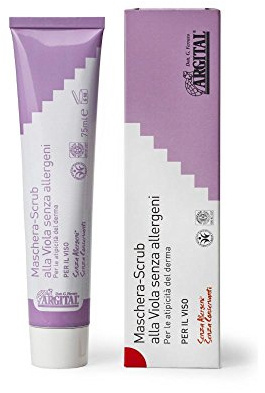Mascarilla exfoliante a la violeta sin alérgenos - Argital - 75ml cosmética natural