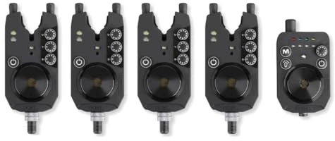 Prologic R2L Bite Alarm Presentation Set - 4 Bissanzeiger + Receiver zum Karpfenangeln, Funkbissanzeiger, Karpfenbissanzeiger