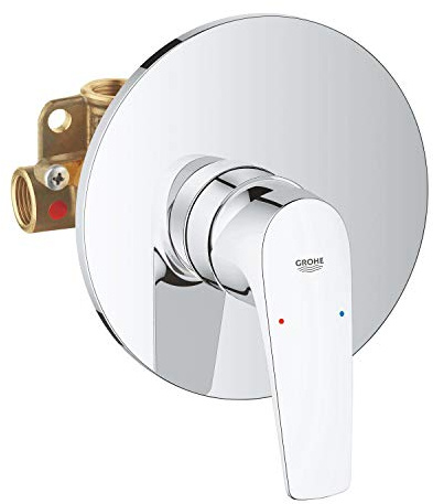 GROHE Start Flow - Einhand- Brausearmatur (Fertigmontageset, variabel einstellbare Mengenbegrenzung), chrom, 29116000