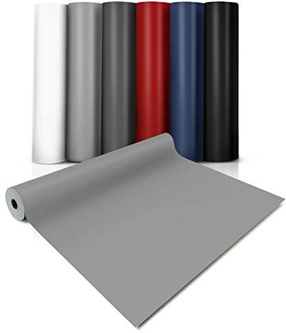 Floordirekt Rivestimento per pavimento in PVC in linoleum, al metro, fondo CV, grigio chiaro, 200 x 400 cm