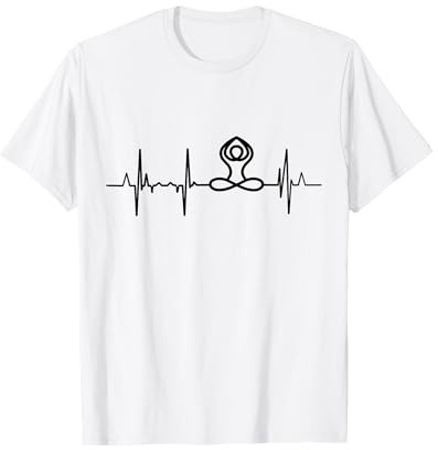 Profesor de Yoga Heartline Yoga Heartbeat Camiseta