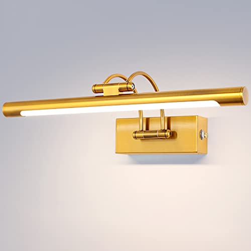 TYhogar Lampes pour Miroir 40cm 10W Applique pour Tableau Applique Murale Salle de Bains 3CCT et Variation Continue Eclairage Tableau Sans fil Appliques pour Tableaux et Vitrines Lumiere Salle de Bain