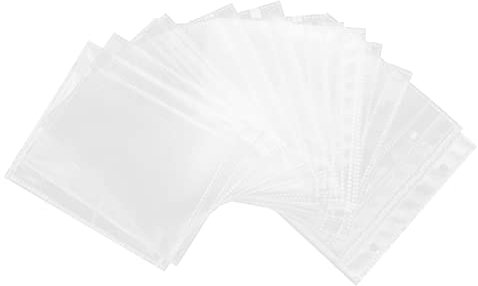 MAGICLULU 3 Sets Fotoalbum Nachfüllbare Seite 5 Zoll Fotohüllen-Einlagen Taschen Schutzalbum-zubehör Für Fotos Karten 20 Stück * 3