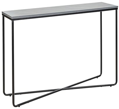 Beliani Konsolentisch Betonoptik/schwarz modernes minimalistisches Design Lakota