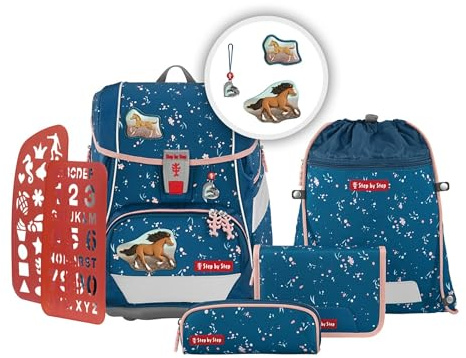 Step by Step 2in1 Plus Schulranzen-Set 6-teilig Wild Horse Ronja