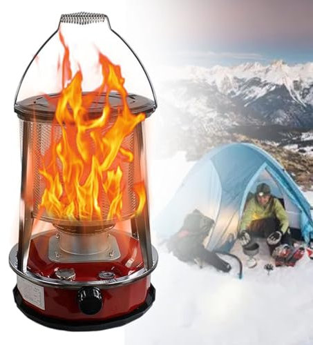 3000W Kerosene Heaters Small Heaters,Portable Kerosene Heater Stove,Emergency Heaters for Power Outage, with Replacement Wick, for Heating, Fishing, Hunting, Hiking, Camp Tent Heater