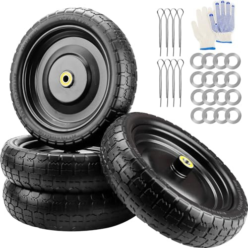 Gorilla Cart Pneumatici da 33 cm – Pneumatici di ricambio resistenti per carrelli Gori-lla, pneumatici piatti da 33 cm, adatti per Gorilla Cart, carriola da giardino, carrelli a mano e carrello