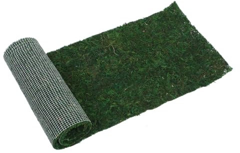 Muschio Artificiale Verde in Rotolo, Effetto Realistico per Decorazioni
