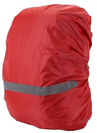 Regenschutz Rucksack Rucksack Regen Abdeckung 10L-70L Outdoor Camping Wandern Bergsteigen Staub Rucksack Tasche Wasserdichte Regen Kappe Abdeckung for Wandern Camping Rucksack Regenschutz(Red M)