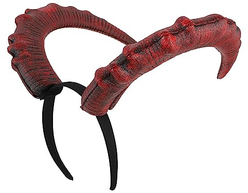 Ipetboom 1pc Devil Horns Headdress Creative Costume Accessory for Halloween Carnival and Masquerade Parties Unique Hairband Design for Themed Events and Festivities
