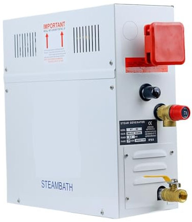 YXZKJZJ 6KW Dampfmaschine Haushaltsdampferzeuger Sauna Trockenstromofen Nassdampfdampfer Digitaler Controller ST-60 Hocheffiziente schnelle Erwärmung(Model2)