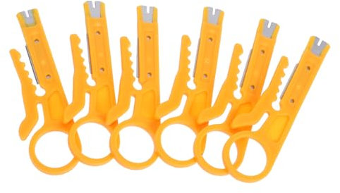 VILLFUL 6 Alicates Pelacables Multifuncionales para Electricista, Diseño Portátil para Cables de Red y Domésticos