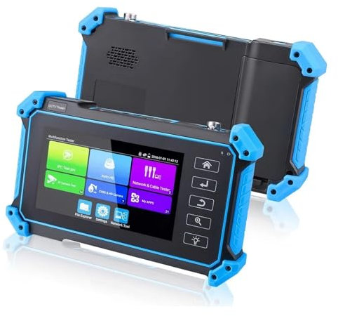 Tester per telecamere a circuito chiuso, Tester for telecamera CCTV 4K 8MP AHD CVI TVI CVBS Tester for telecamera IP Display HD Monitor video Touch Screen IPS da 5.4 pollici Strumento Tester IPC(IPC-5