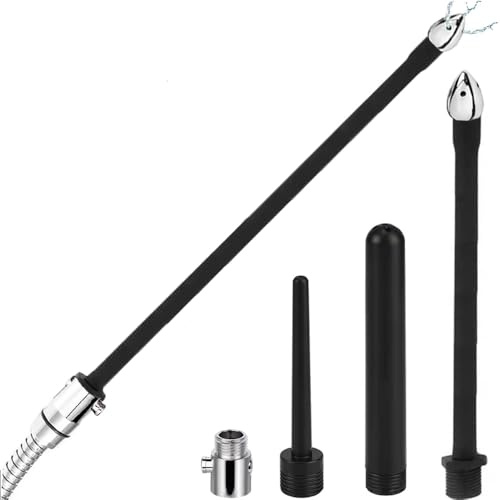 Enema Shower Kit 4-Piece Set with Control Valve Irrigation Kit for Men and Women Personal Cleansing, Easy to Operate