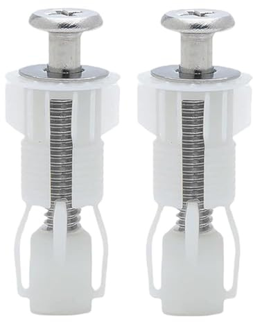 Kit Di Sostituzione Viti Per Sedile Water - Ricambi Per Bagno,Fissaggio Resistente per Montaggio a Pavimento WC