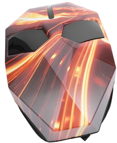 ViaGasaFamido LED Ridryggsäck 3D Hard Programmerbar Skärmryggsäck med USB-laddningsport för Resor och Cykelfester 19,5 Laptopväska med Andningsbara Axelremmar