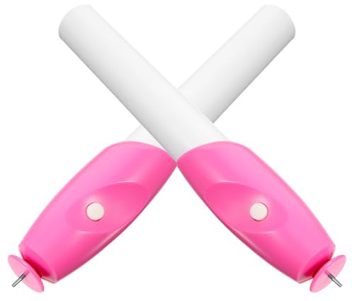 minkissy Bolígrafo de Quilling Eléctrico para Papel Diseño Ergonómico y Material Pp, Portátil, 2 Piezas Ranuras para Manualidades y Suministros para Filigrana