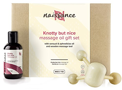 Naissance Confezione Regalo Set Knotty but Nice - Olio da Massaggio Intimo Romantico Per Coppie - Kit Lui e Lei Rilassante Sensuale Corpo Scalda Afrodisiaco Naturale Compleanno Originale Anniversario