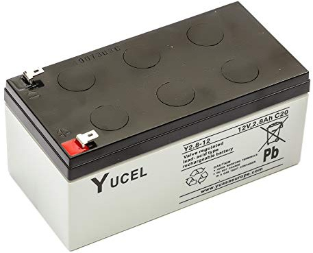 Yucel/Yuasa Y2.8-12 Sealed Lead Acid Battery 12v 2.8ah Burglar Alarm Back Up