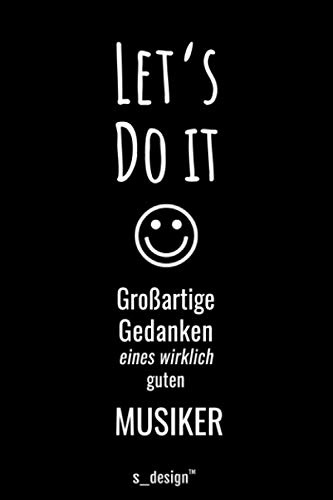 Notizbuch für Musiker: Originelle Geschenk-Idee [120 Seiten liniertes blanko Papier ]