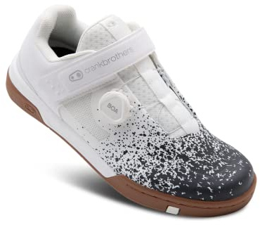 Crankbrothers Mallet SPEEDLACE Schuhe SCHWARZ/Weiss - Schwarze AUSSEN-Sohle 7.5 (40 EU)