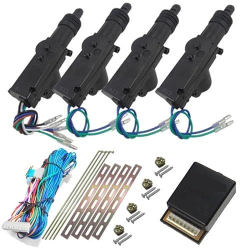 Kit de Motor Cerradura Central energía Universal for Puerta Coche, 12V, con actuador Cable 2/5, Sistema Bloqueo Remoto for vehículo Fácil instalación y Amplia compatibilidad