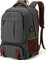 Tzowla Canvas Backpack for Men Computadoras y Accesorios, Gris Oscuro, 15.6inch Unisex Adulto