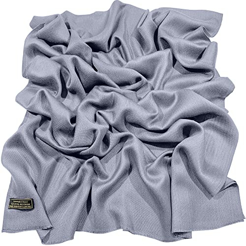 CJ Apparel Handgefertigter nepalesischer Damen-Schal mit Fransen Pashmina