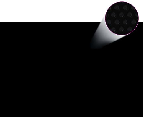 Ailgely Lámina solar, cubierta para piscina, lona solar de polietileno, rectangular, 300 x 200 cm, recortable, lona solar para piscina, calefacción de piscina, color negro