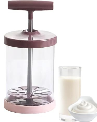 Manuelle Sahnemaschine – ergonomischer Spender mit komfortablem Griff, manueller Sahnespender | rutschfeste Werkzeuge für die Herstellung von Sahnebesen für den Einsatz in der Küche
