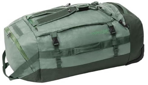 Eagle Creek Cargo Hauler Reisetasche mit Rollen 130L I Mit Rollen für unwegsames Gelände I Extrem robuste Rolling Duffel mit Rucksack-Tragefunktion I 130L Volumen I Duck Green