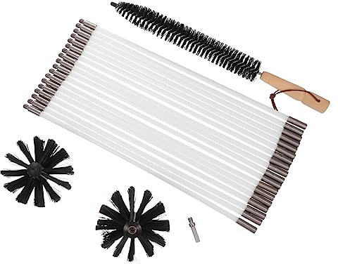 Yardenfun Flexibler Schornstein-reinigungsbürsten Stangen Nylon-ofenrohr-Pinsel Für Kamin Trockner Und Lüftungsrohre Effizienter Feuerstätten-sicherheitsreiniger Für Gründliche Reinigung