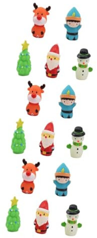 ibasenice 15 STK Weihnachtsfingerpuppe Marionette Mini-Fingerpuppen Hände kinderbeschäftigung Party mitgebsel Kinder Spielzeug für Kinder im Vorschulalter Kinderspielzeug Kieselgel