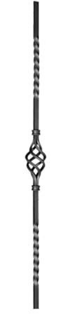 shivler Zaunelemente Gartentor Metallzaun Zäune Zaundekoration Zaunpfosten Balkonverkleidung Set Verschiedene Muster (950mm - 05.123/4 Stück)