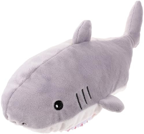 DRESSOOS Data [ Burattino a Mano Giocattolo Squalo Peluche a Forma Di Animale Marino, Marionetta Per Bambini 30 Cm, Giocattolo Educativo Per Gioco Di Narrazione e Sviluppo Creativo Genitori-figli