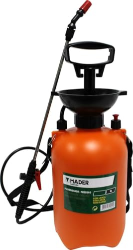 Pulverizador - pulverizador Manual de 5 litros con Lanza de INOX, Ideal para Aplicaciones de líquidos en Jardines y tareas de Limpieza.