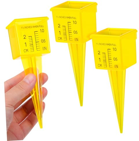 ibasenice 3pièces Pluviomètre Plastique pour Mesure des Précipitations Jauge de Pluie pour Jardin et Pelouse Outil de Jardin Précis