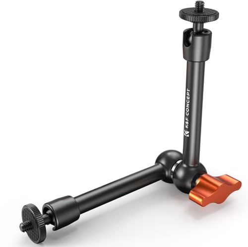 K&F CONCEPT 9.8 Magic Arm with 1/4 Screw, 360° Ball Heads Articulating Camera Arm for DSLR Action Cam Monitor Tripod, Camera Mount Compatible with Osmo Pocket 3/ Action 6 GoPro Hero Insta360