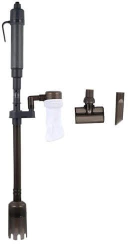 Homoyoyo Elektrischer Aquarium Mulmabsauger mit Verstellbarem Teleskoprohr Automatischer Wasserwechsler Langlebiges Material Integriertes Filtersieb Geeignet für Verschiedene Aquariengrößen