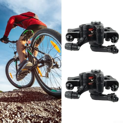 Oniissy Mechanische Scheibenbremse, vorne und hinten, Bremssattel-Set für Mountainbike, 160 mm, Legierung, Dual-Drive-Bremsen mit Kupfer-Basisbelägen, kompatibel mit F160/R140 und R160/F180