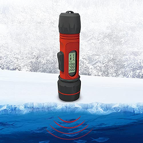ERYUE Sonar Portable pour la Pêche sur Glace avec Lumière LED pour Chute Profonde – Convient la Recherche D'appâts de Pêche, en Kayak sur Glace – Matériau ABS