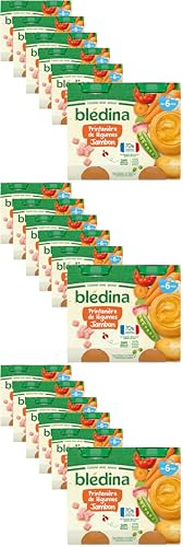 Blédina - Petits pots pour bébé - Printanière de légumes Jambon - 70% d'ingrédients Français - Dès 6 mois - 12 pots de 200g (Lot de 3)
