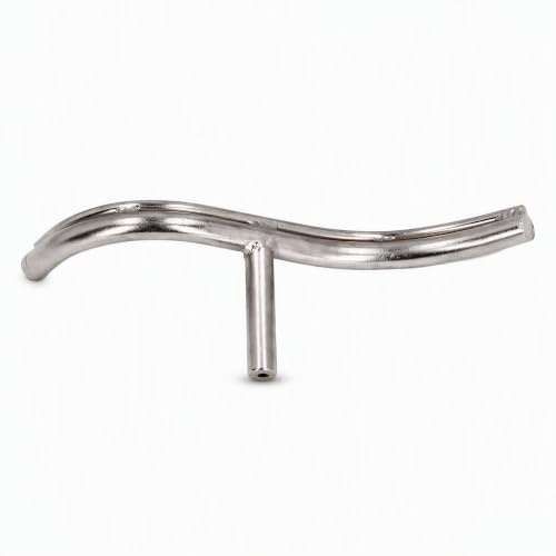 SENECESLI Wood Lathe Tool Rest Curved Design Stainless Steel Holder 16mm Base, Stable Post for Bowl Turning Enthusiasts