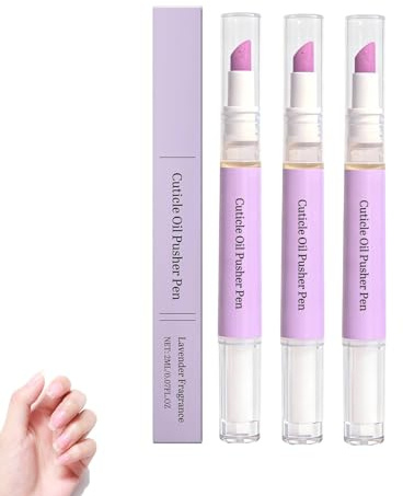SassyTip 2 in 1 Nagelhautölstift,Cuticle Remover,Nagelhautentferner Flüssig,Nagelhautschieber-Ölstift mit Keramikspitze,Nagelhautentferner Stift,Cuticle Pusher Pen,für Sstrapazierte Nägel (3PC)