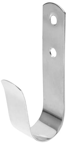 Stainless Steel Multi-Function Boat Hook for Flagpole and Fishing Rod 107x25mm Rust Resistant Silver Boat Storage Hook for Outdoor Use
