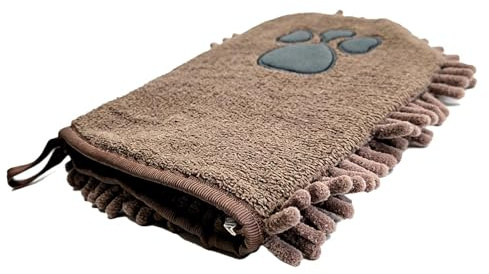 Générique Serviette pour Chien Gants Absorbants à Motif Patte