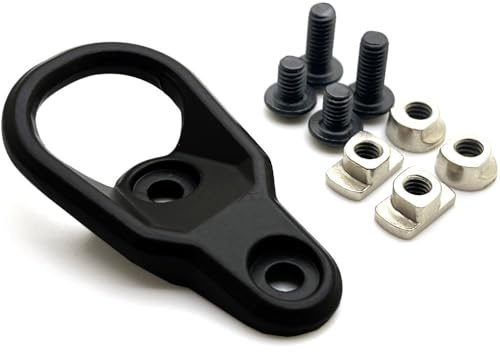 RALSPEC Universal MLOK KEYMOD Compatible Handguard Rifle Sling Attachment Point Fixed Base Mount Loop adapter Airsoft Gun Attachments Black