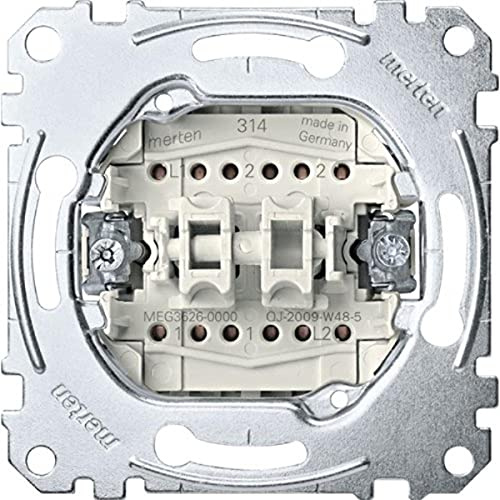Merten Doppelwechselschalter-Eins 1-pol.16AX 250VAC MEG3626-0000
