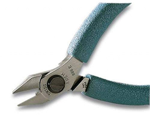 Weller Erem 886E Präzisions-Seitenschneider mit Hochpräzisen Schraubsystem für Leichtes Betätigen Ohne Überlappen der Backen, Ohne Wate (Flush), 120 mm